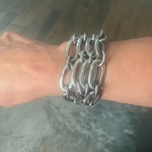 Silver UNO De 50  Bracelet